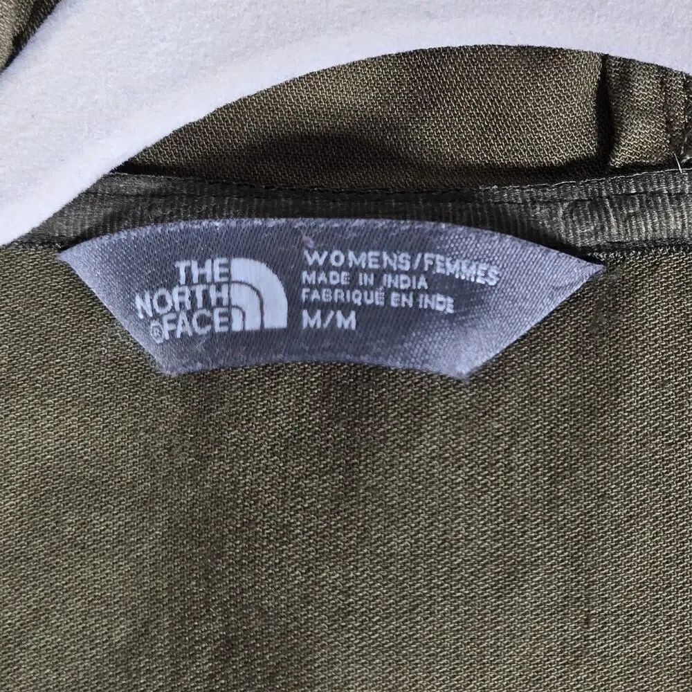 The North Face Utility Jacket‎ Womens Medium Olive Green Hooded Rugged Outdoor